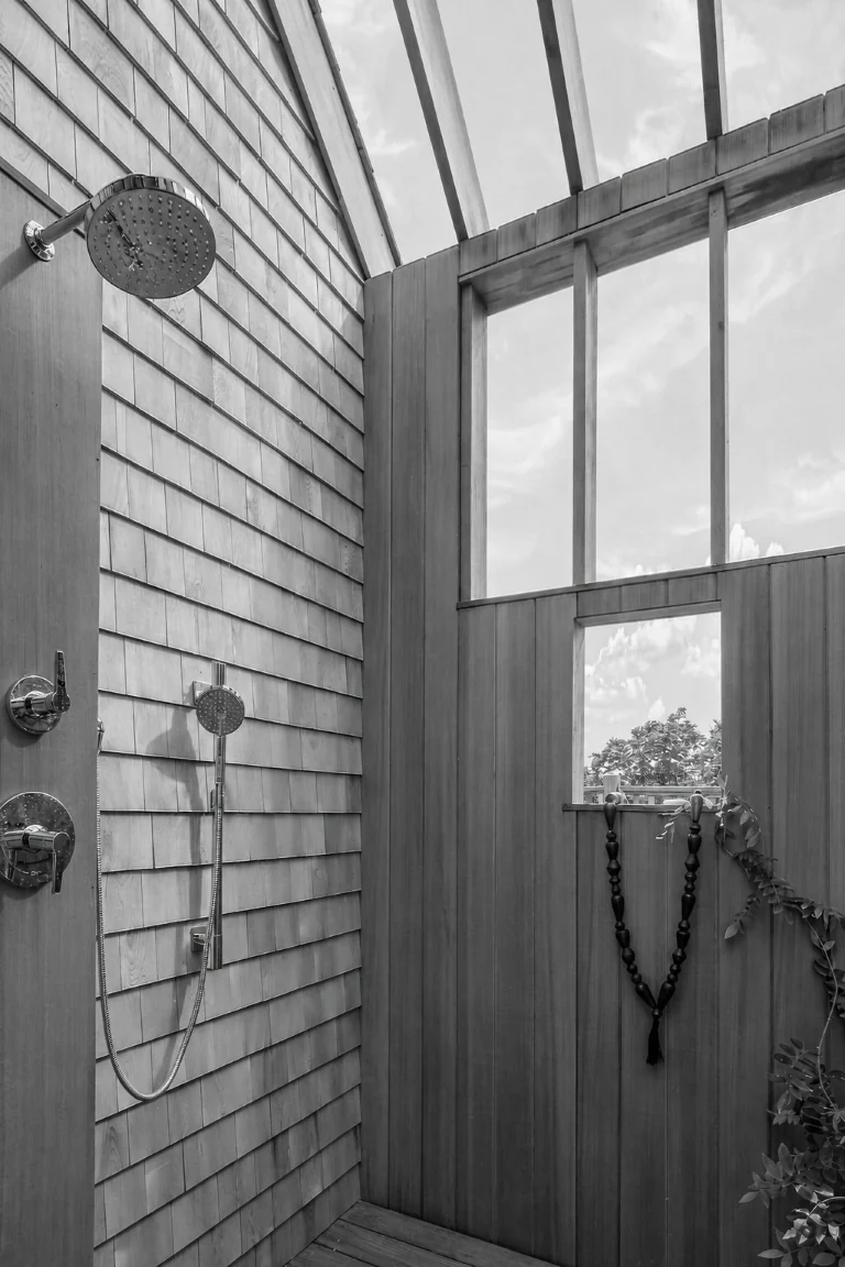 Shower and skylight at Sconset